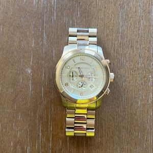 Michael Kors gold watch large face